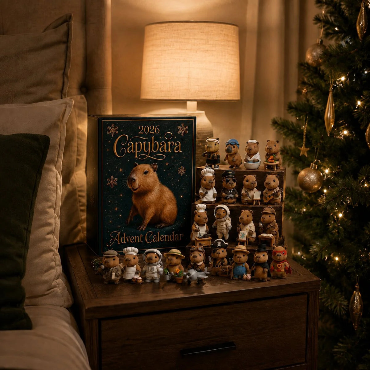 Advent Calendar Capybara 24-Day Flat Plastic