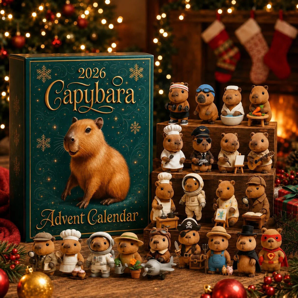 Advent Calendar Capybara Designs 24 Surprise Windows