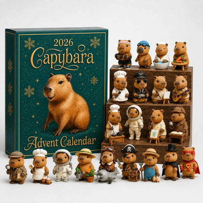 Advent Calendar Capybara Ornaments 24-Day Countdown