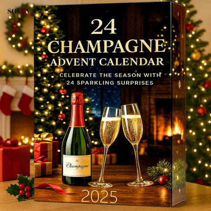 Advent Calendar Decorative Bottles 24 Compartments Alcohol-Free