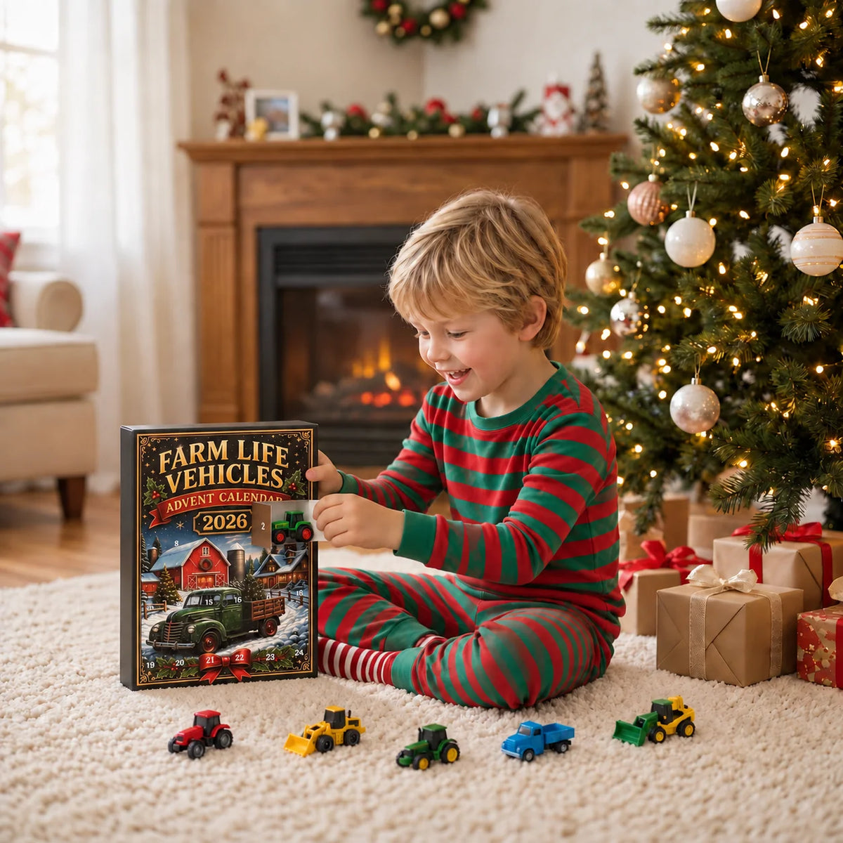 Advent Calendar Farm Vehicles 24-Day Surprise Set