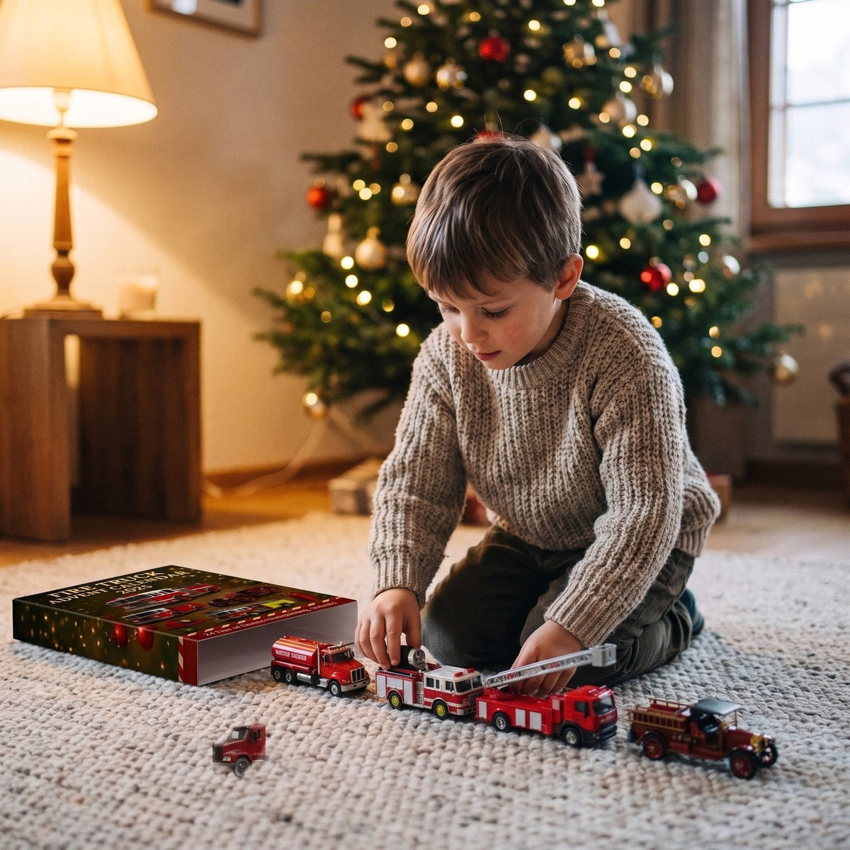 Advent Calendar Fire Truck Toy Set of 24