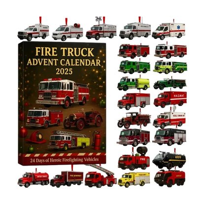 Advent Calendar Firefighter Toy Set 24 Pieces
