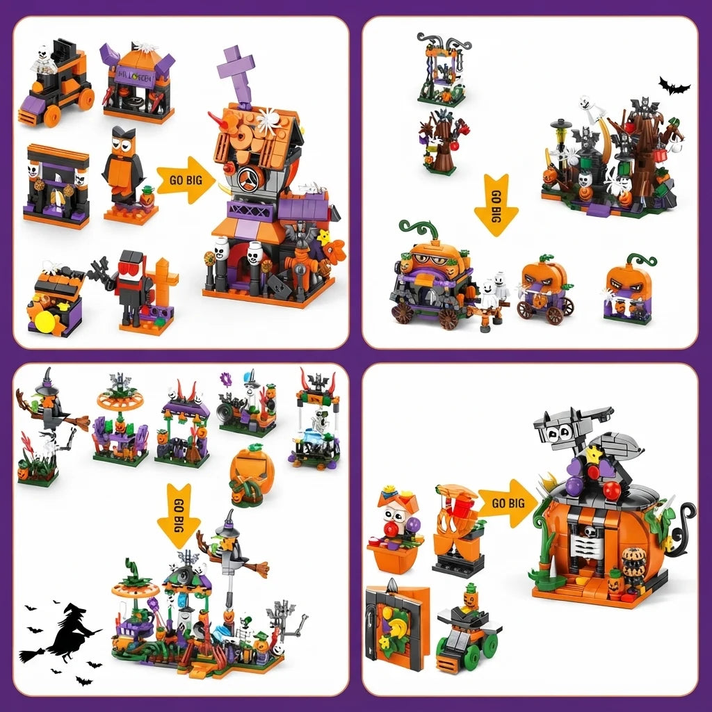 Advent Calendar Halloween 31 Buildable Scenes With Minifigures