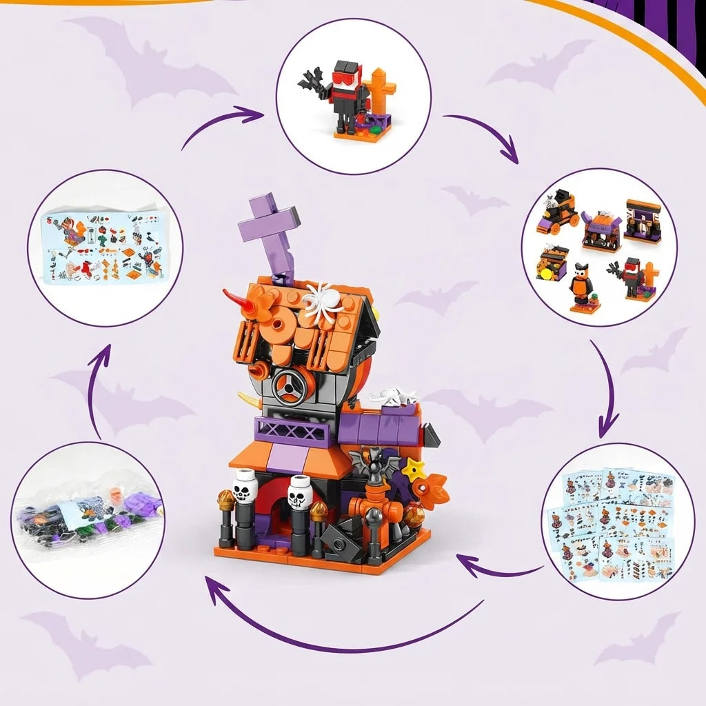 Advent Calendar Halloween 31 Buildable Scenes With Minifigures