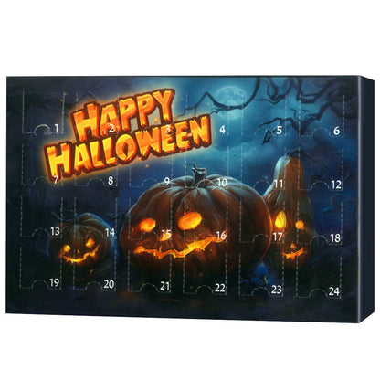 Advent Calendar Halloween-Themed 24-Day Countdown With Figurines