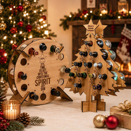 Advent Calendar Holder Fill-Your-Own 24-Day Mini Bottles