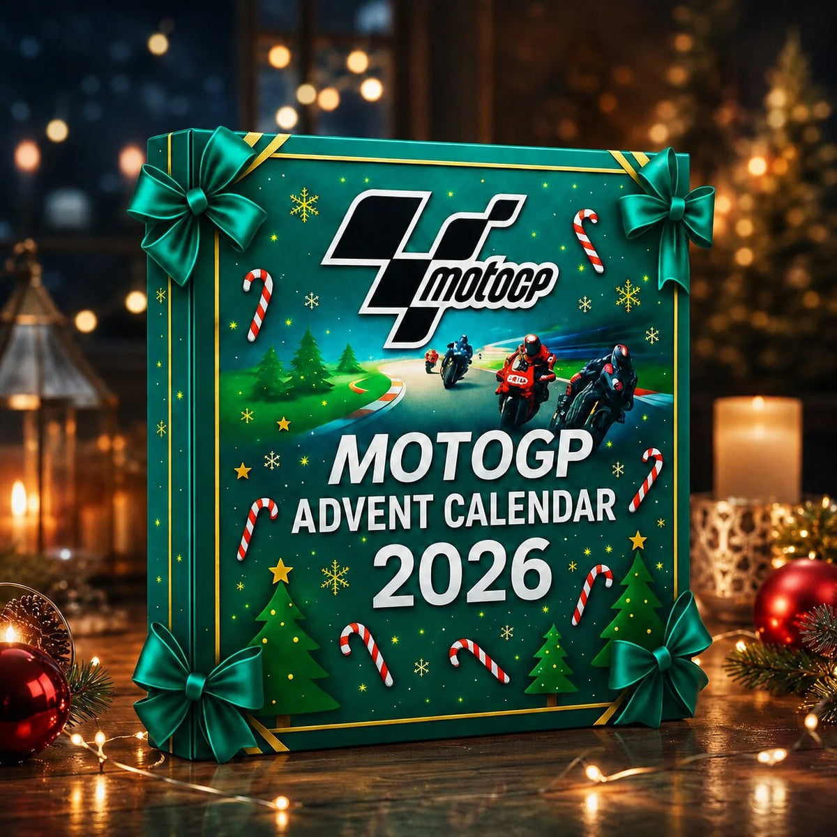 Advent Calendar Motorcycle Racing 24 Flat Plastic Pieces
