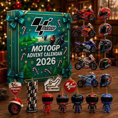 Advent Calendar Motorcycle Racing 24 Flat Plastic Pieces