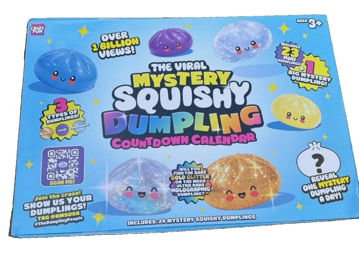 Advent Calendar Mystery Dumpling Squishy Set of 24
