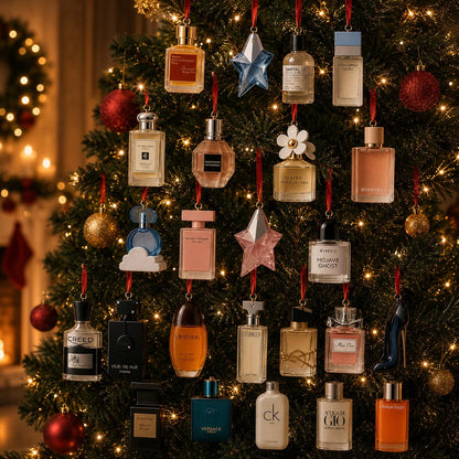 Advent Calendar Perfume Bottle Design 24-Day Countdown