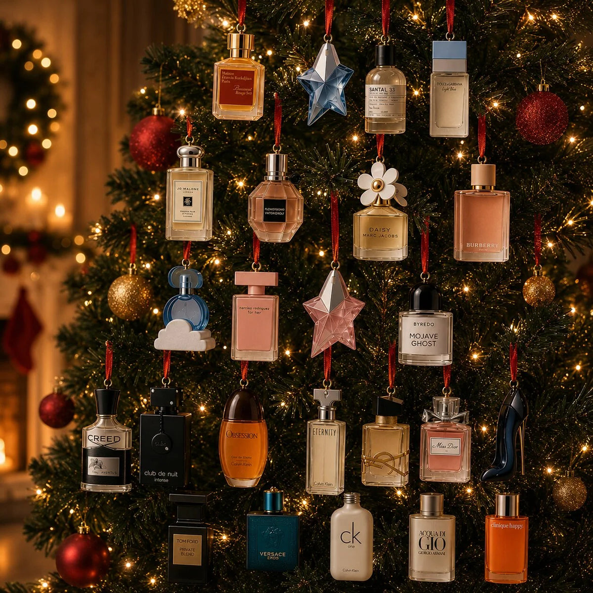 Advent Calendar Perfume Bottle Designs 24 Doors