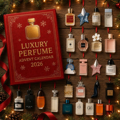 Advent Calendar Perfume-Themed 24-Day Decorative Plastic Pieces