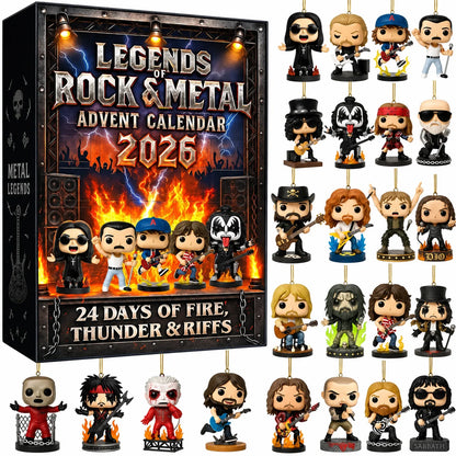 Advent Calendar Rock Music 24 Mini PVC Figures