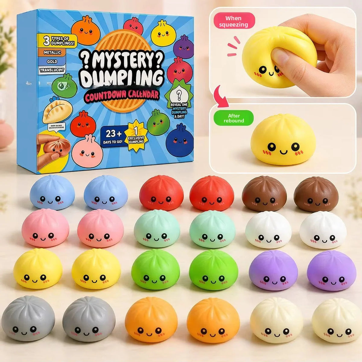 Advent Calendar Slow-Rising Squishy Toys Set of 24