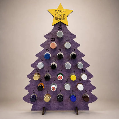 Advent Calendar Tree Wooden 24 Mini Bottles