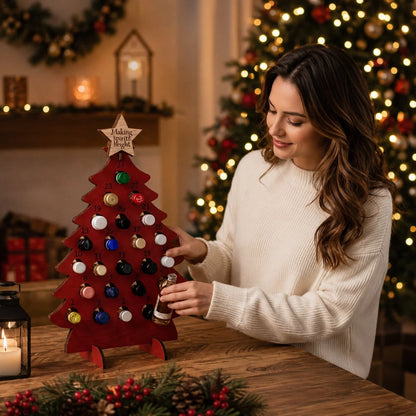 Advent Calendar Tree Wooden 24 Mini Bottles
