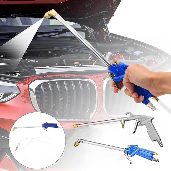 Air Blow Gun Copper Tip Long Nozzle Non-Slip Grip
