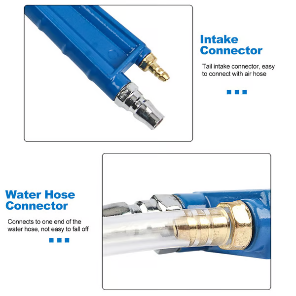 Air Blow Gun Copper Tip Long Nozzle Non-Slip Grip