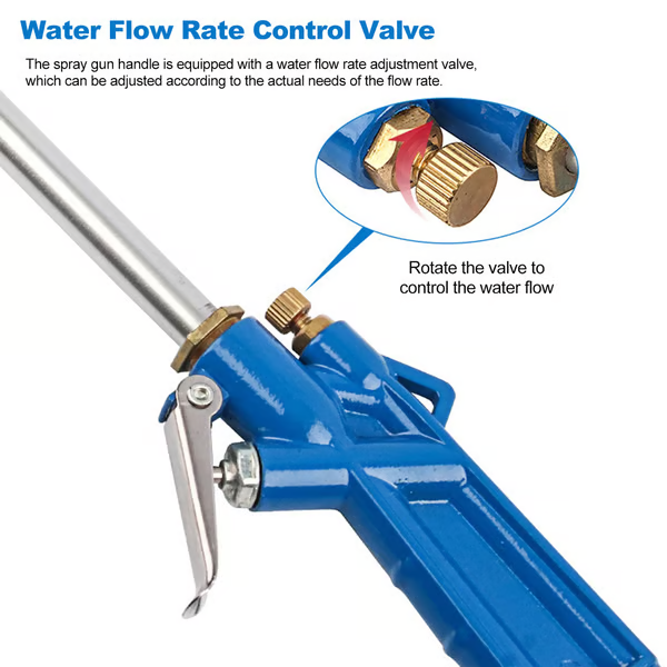 Air Blow Gun Copper Tip Long Nozzle Non-Slip Grip