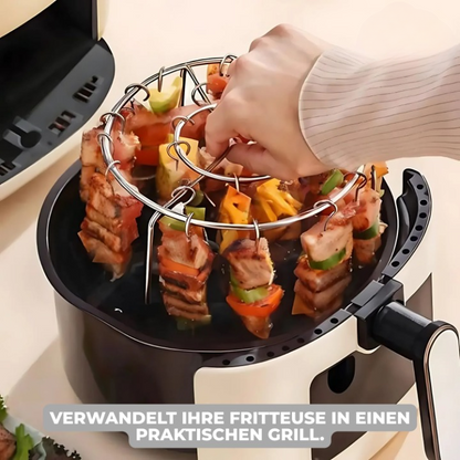 Air Fryer Grill Attachment Nonstick Stainless Steel Dishwasher Safe