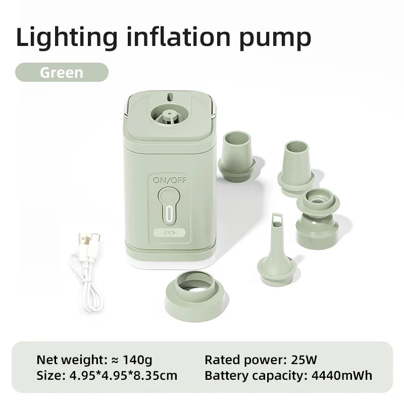 Air Pump USB Rechargeable 2-in-1 Inflate & Deflate