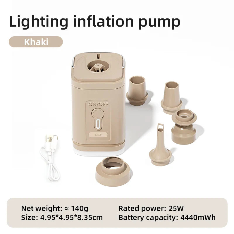 Air Pump USB Rechargeable 2-in-1 Inflate & Deflate