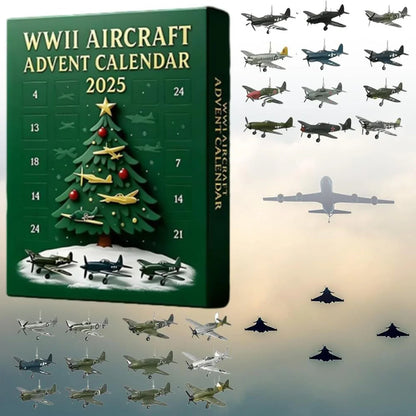 Aircraft Advent Calendar 24 WWII Miniatures Plastic & Metal Models