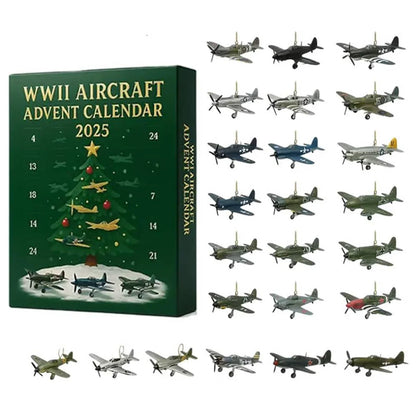 Aircraft Advent Calendar 24 WWII Miniatures Plastic & Metal Models