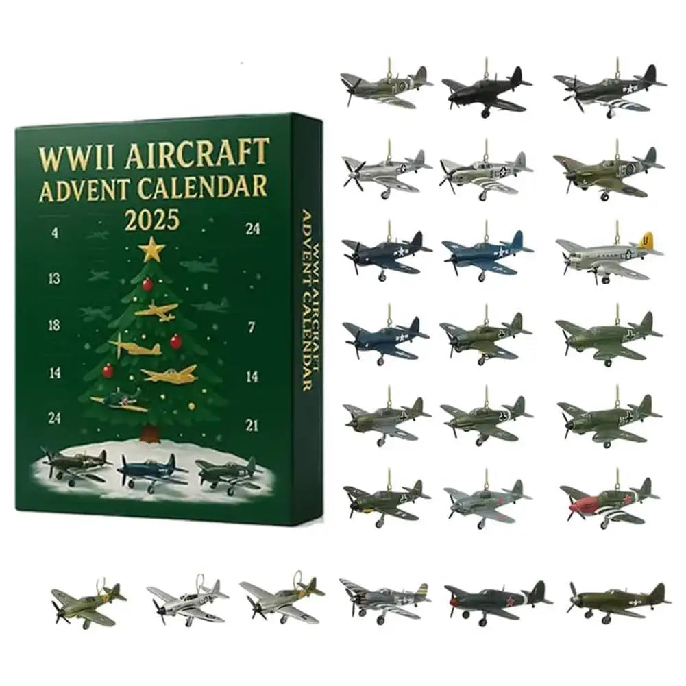 Aircraft Advent Calendar 24 WWII Miniatures Plastic & Metal Models