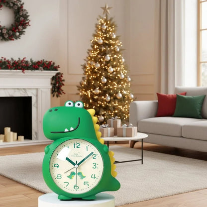 Alarm Clock Dinosaur Design Gentle Wake-Up Light Silent Operation