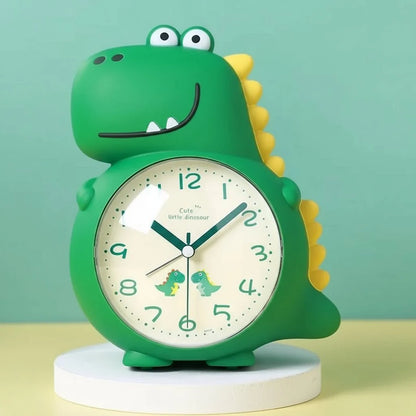 Alarm Clock Dinosaur Design Gentle Wake-Up Light Silent Operation