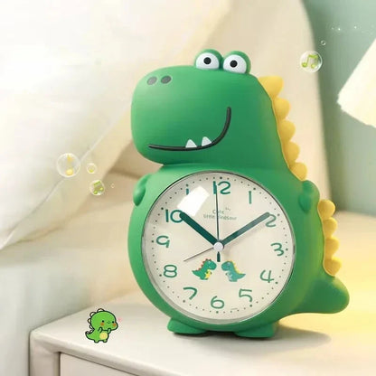 Alarm Clock Dinosaur Design Gentle Wake-Up Light Silent Operation