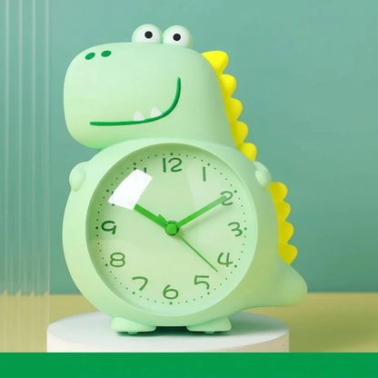 Alarm Clock Dinosaur Design Gentle Wake-Up Light Silent Operation