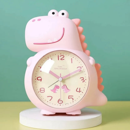 Alarm Clock Dinosaur Design Gentle Wake-Up Light Silent Operation