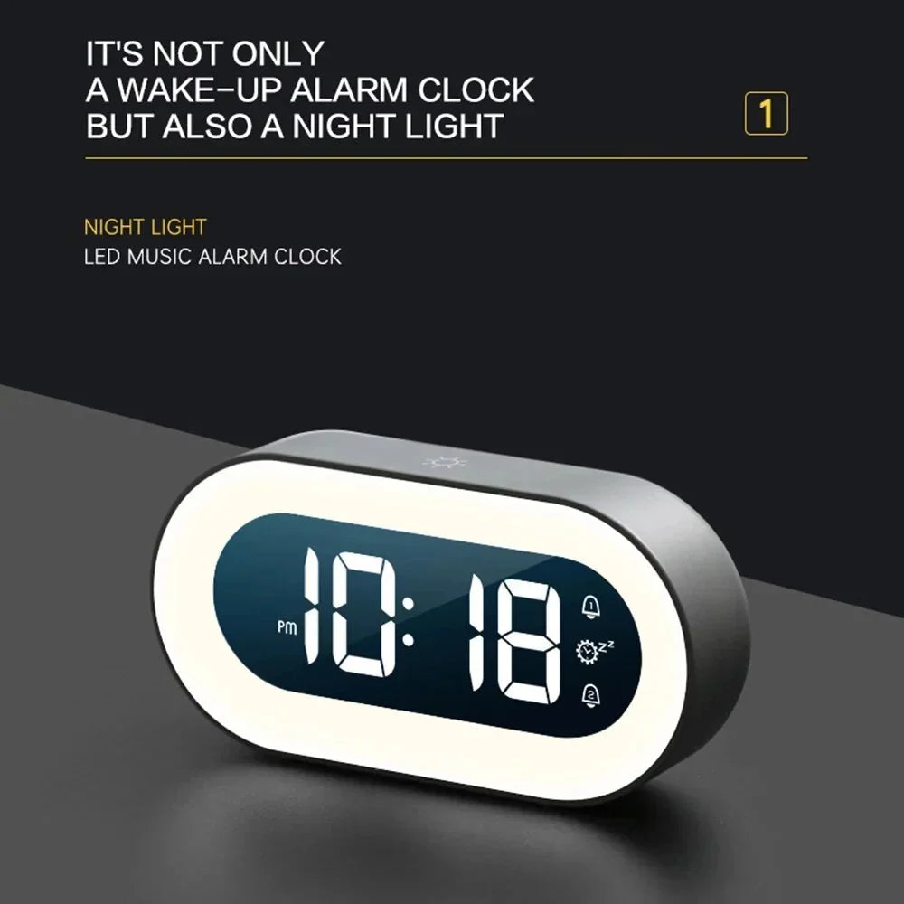 Alarm Clock Gradual Sunrise Light Nature Sounds USB-C Rechargeable