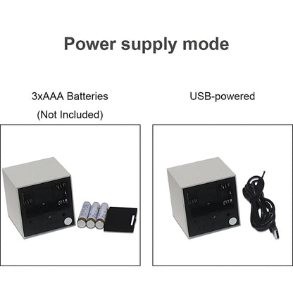 Alarm Clock LED Time & Temperature 3 Programmable Alarms