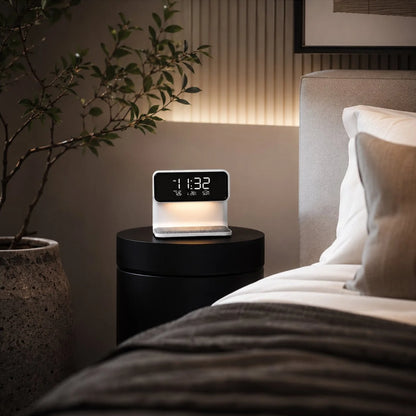Alarm Clock Touch Dimmable LED & Wireless Charger