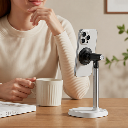 Aluminum Alloy Phone Holder with Adjustable Viewing Angles