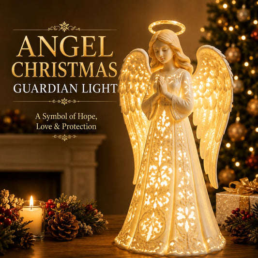 Angel Figurine Warm White LED Battery-Powered