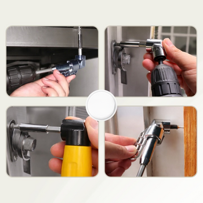 Angle Drill Attachment 105° Magnetic 1/4 Inch Hex