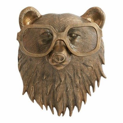 Animal Head Wall Sculpture Hand-Painted Lightweight UV-Resistant