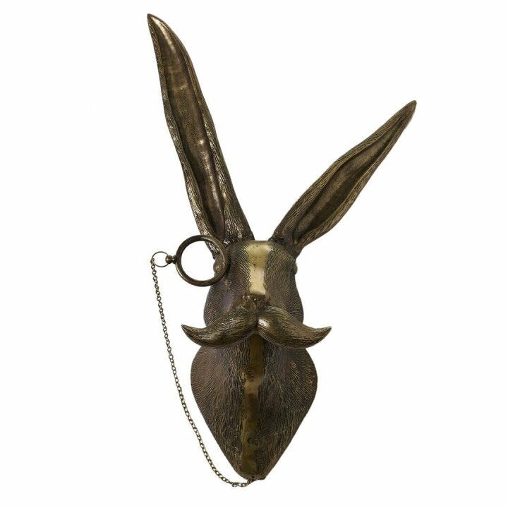 Animal Head Wall Sculpture Hand-Painted Lightweight UV-Resistant