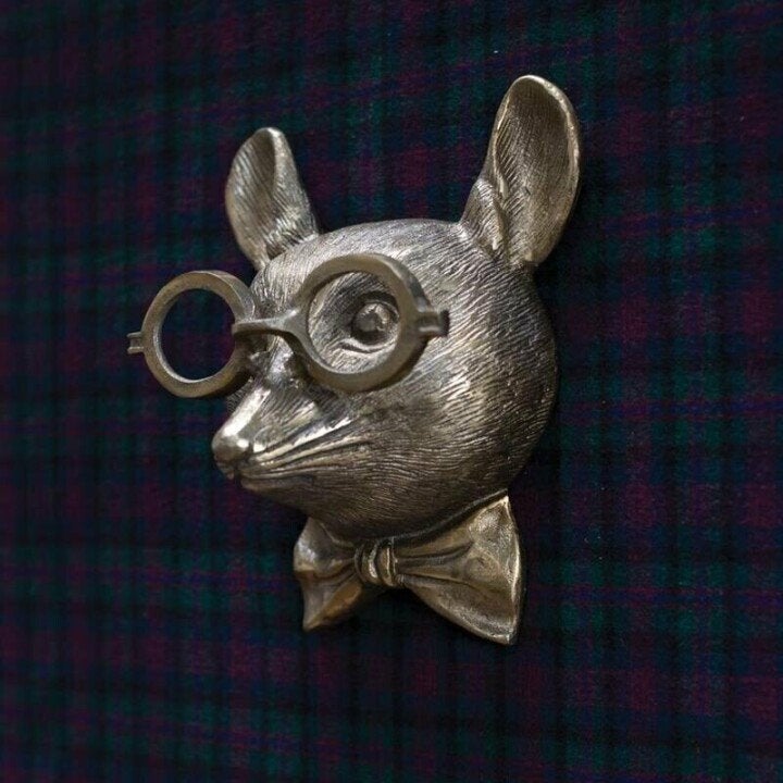 Animal Head Wall Sculpture Hand-Painted Lightweight UV-Resistant