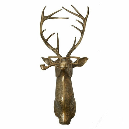 Animal Head Wall Sculpture Hand-Painted Lightweight UV-Resistant