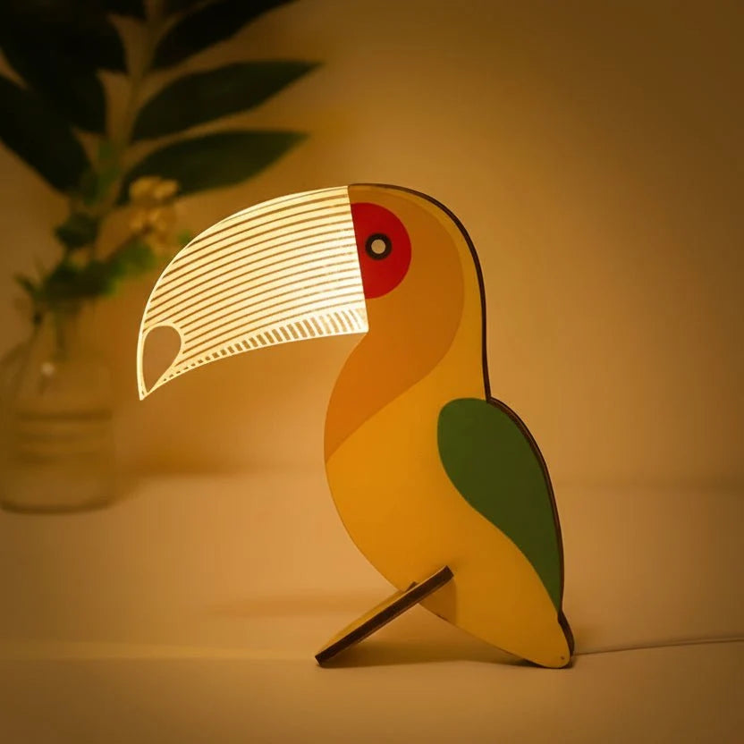 Animal Night Light Wooden USB LED