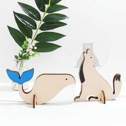 Animal Night Light Wooden USB LED