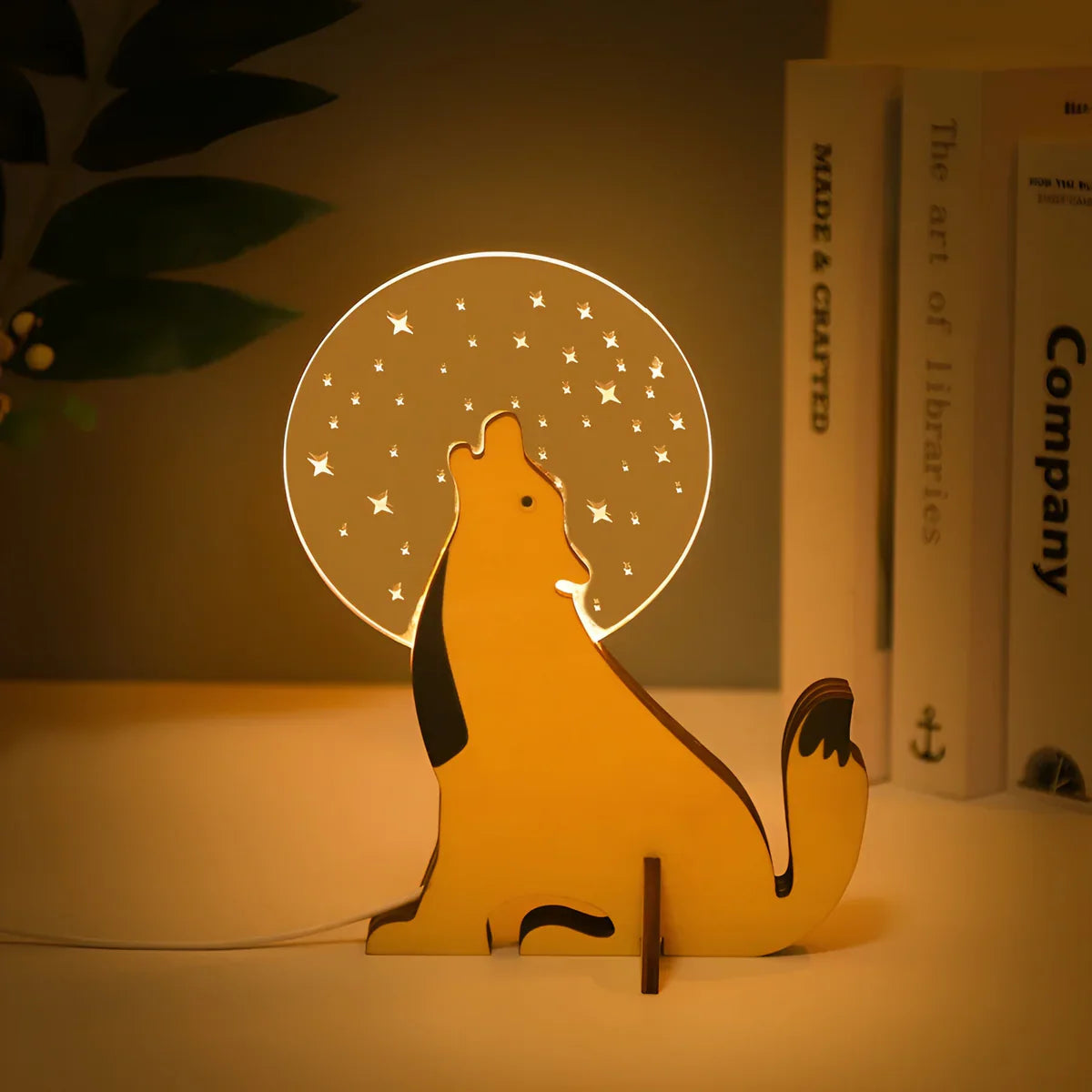 Animal Table Lamp Warm LED USB Touch Switch