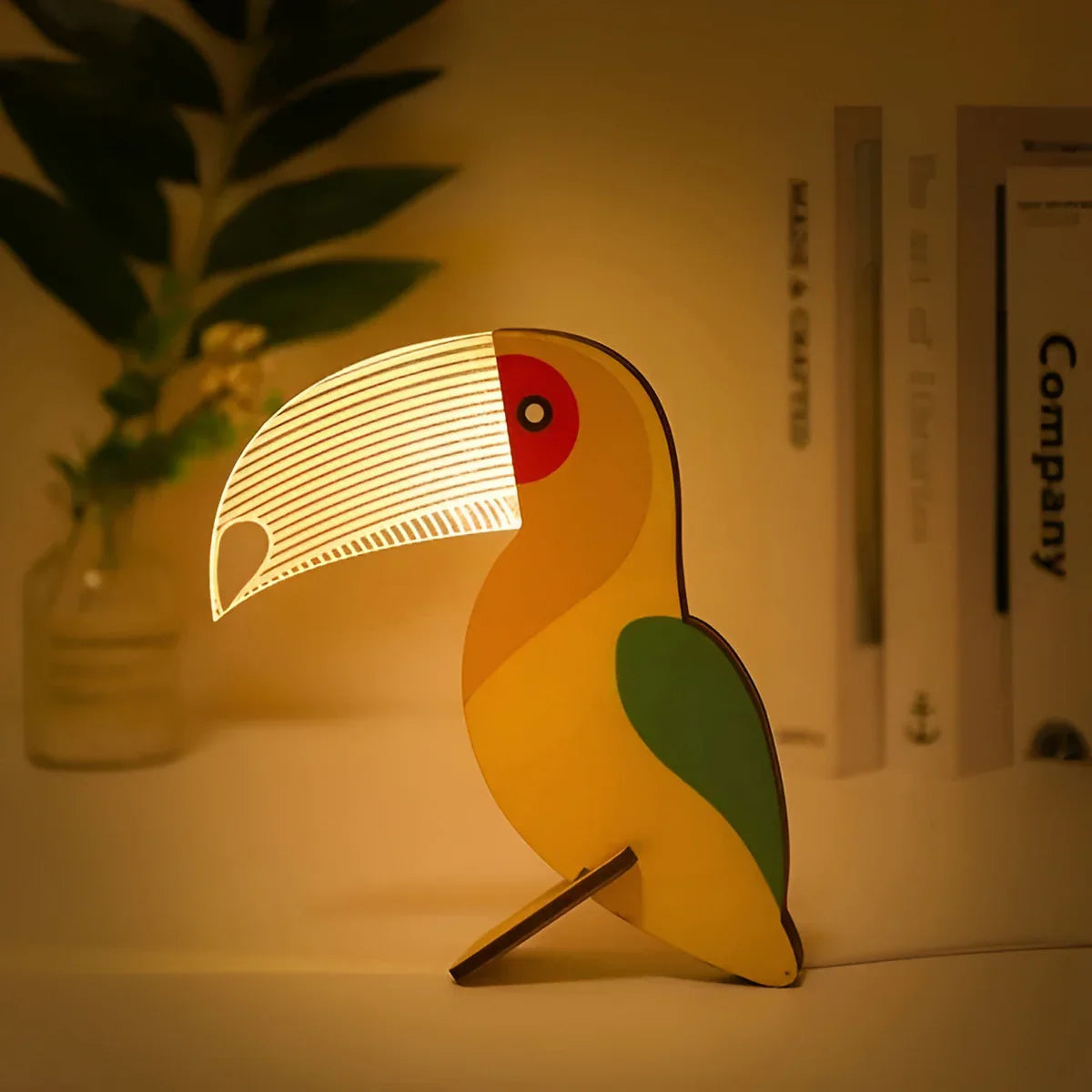 Animal Table Lamp Warm LED USB Touch Switch