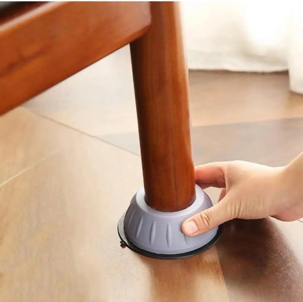 Anti-Vibration Pads Shock-Absorbing Rubber 8-Piece Set